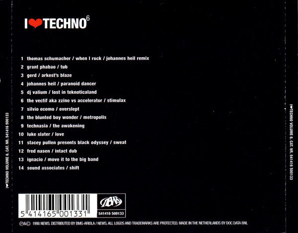 Various - I ♥ Techno - Edition Number Six (CD Tweedehands) - Discords.nl