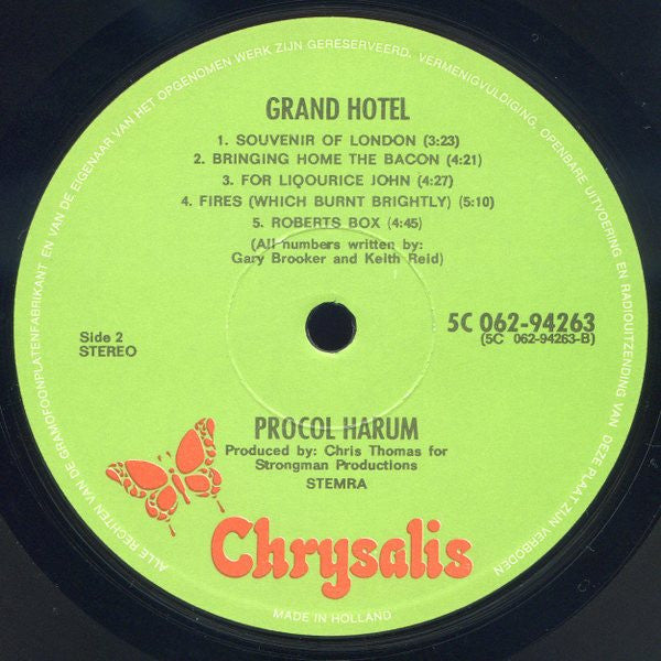 Procol Harum - Grand Hotel (LP Tweedehands) - Discords.nl