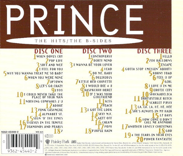 Prince - The Hits / The B-Sides (CD Tweedehands) - Discords.nl