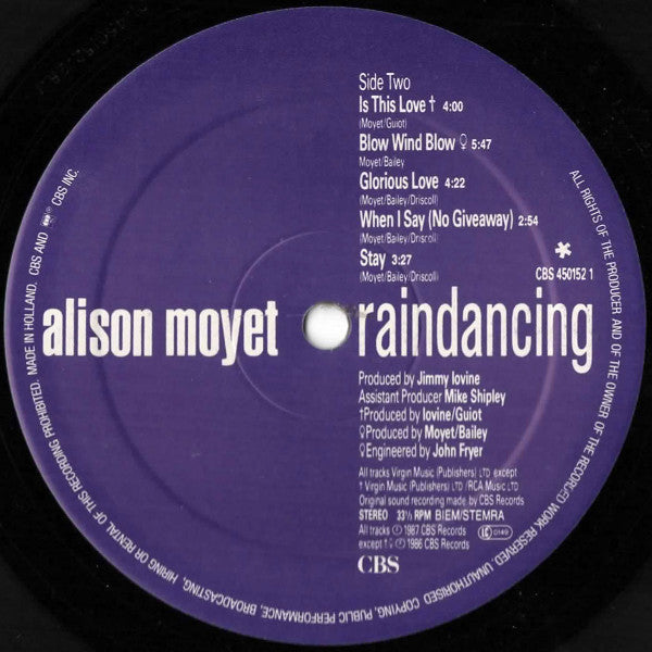 Alison Moyet - Raindancing (LP Tweedehands) - Discords.nl