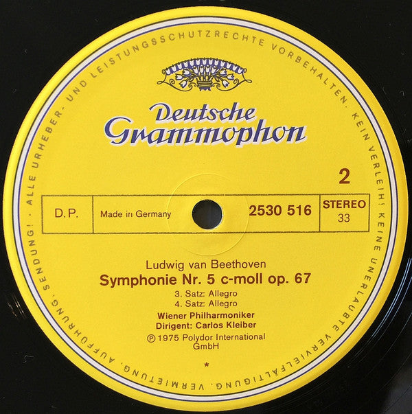 Ludwig van Beethoven - Wiener Philharmoniker, Carlos Kleiber - Symphonie Nr. 5 (LP Tweedehands) - Discords.nl