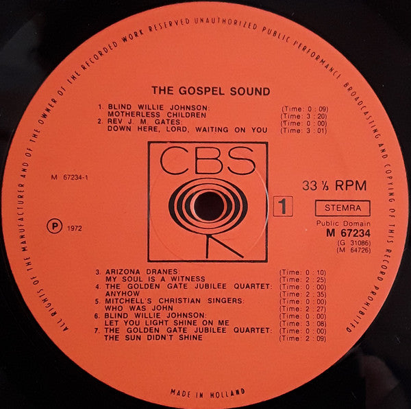 Various - The Gospel Sound (LP Tweedehands) - Discords.nl