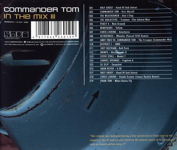 Commander Tom - In The Mix III (CD Tweedehands) - Discords.nl