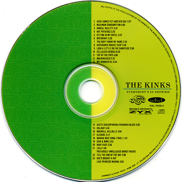 Kinks, The - Everybody's In Showbiz (CD) - Discords.nl