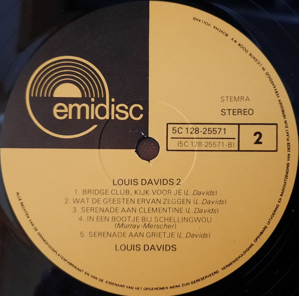 Louis Davids - De Grote Kleine Man 2 (LP Tweedehands) - Discords.nl