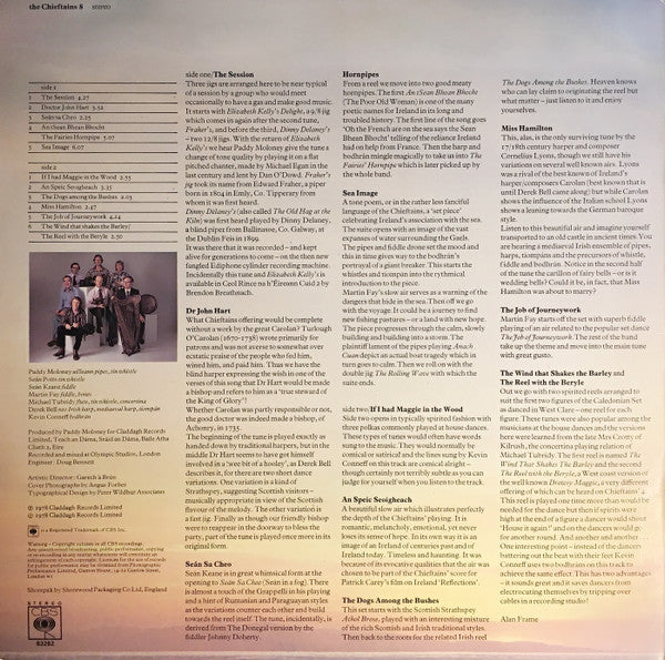Chieftains, The - The Chieftains 8 (LP Tweedehands) - Discords.nl