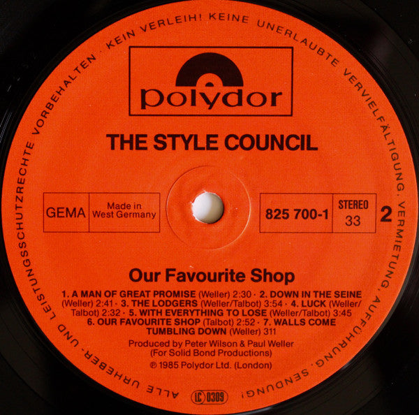 Style Council, The - Our Favourite Shop (LP) - Discords.nl