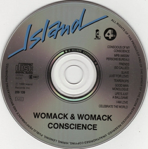 Womack & Womack - Conscience (CD) - Discords.nl