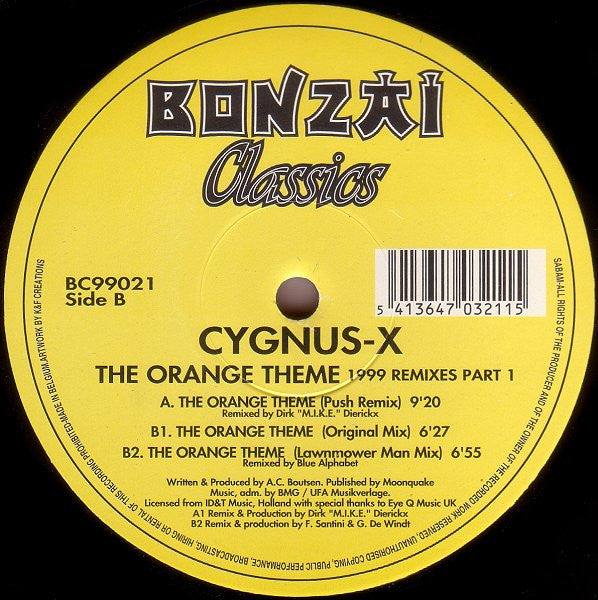 Cygnus X - The Orange Theme - 1999 Remixes Part 1 (12" Tweedehands) - Discords.nl