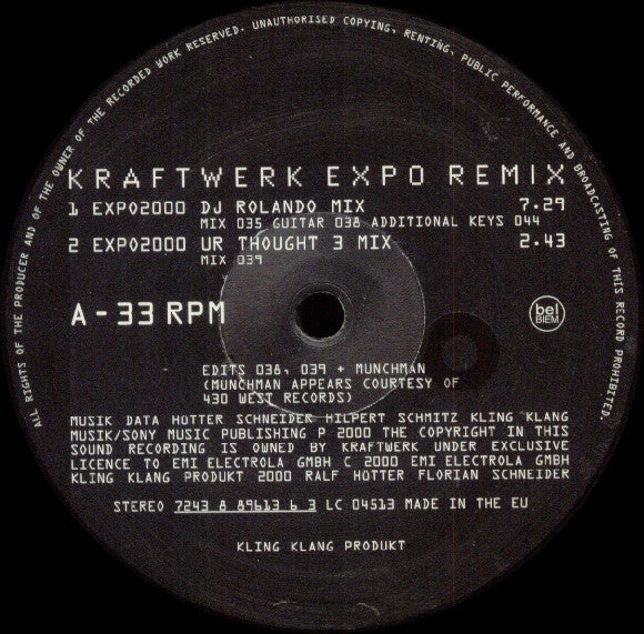 Kraftwerk - Expo Remix (12" Tweedehands) - Discords.nl