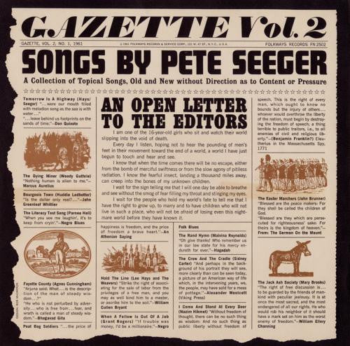 Pete Seeger - Gazette, Vol. 2 (LP Tweedehands) - Discords.nl