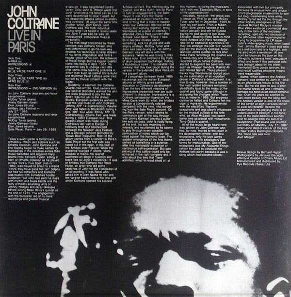 John Coltrane - Live In Paris (LP Tweedehands) - Discords.nl