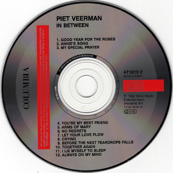 Piet Veerman - In Between (CD Tweedehands) - Discords.nl