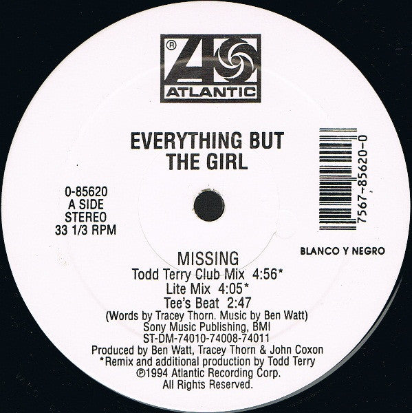 Everything But The Girl - Missing (The Bootleg Mixes!) (12-inch) - Discords.nl