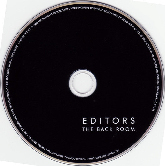 Editors - The Back Room (CD) - Discords.nl