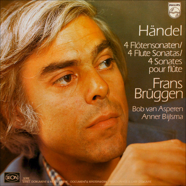 Georg Friedrich Händel - Frans Brüggen, Bob van Asperen, Anner Bylsma - 4 Flötensonaten = 4 Flute Sonatas = 4 Sonates Pour Flûte (LP Tweedehands) - Discords.nl