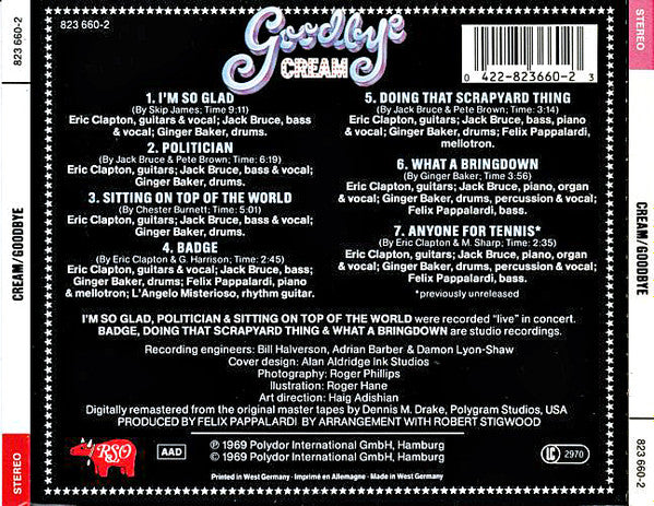 Cream - Goodbye (CD) - Discords.nl