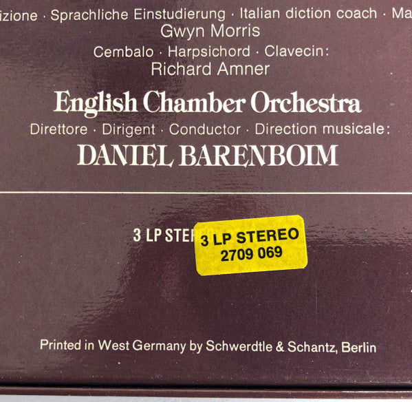 Domenico Cimarosa, Arleen Auger, Julia Hamari, Iulia Várady, Ryland Davies, Dietrich Fischer-Dieskau, Alberto Rinaldi, English Chamber Orchestra, Daniel Barenboim - Il Matrimonio Segreto (The Secret Marriage) (Box Tweedehands) - Discords.nl