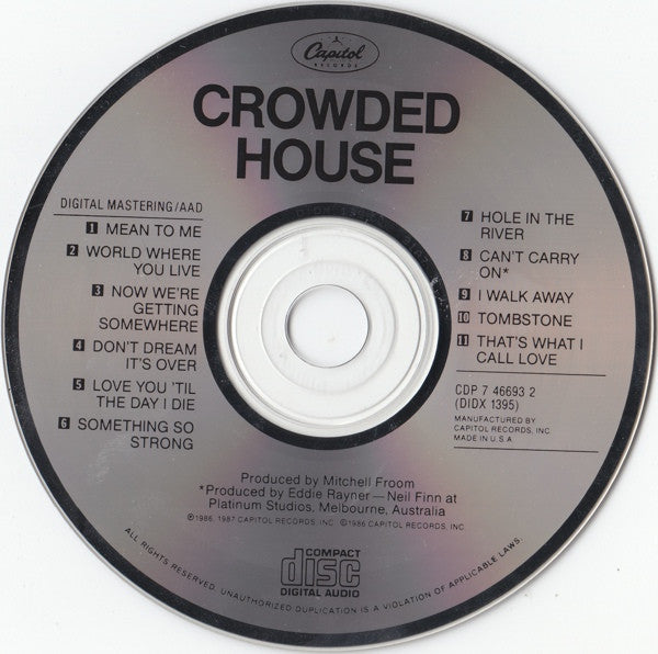 Crowded House - Crowded House (CD Tweedehands) - Discords.nl