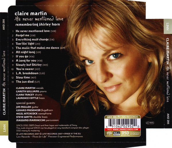 Claire Martin - He Never Mentioned Love (CD Tweedehands) - Discords.nl