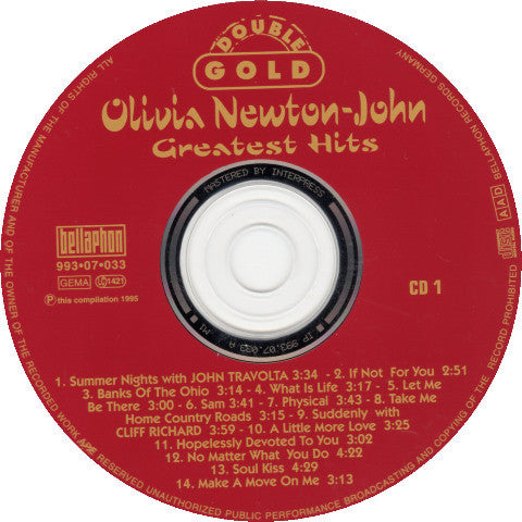 Olivia Newton-John - Greatest Hits - Double Gold (CD Tweedehands) - Discords.nl