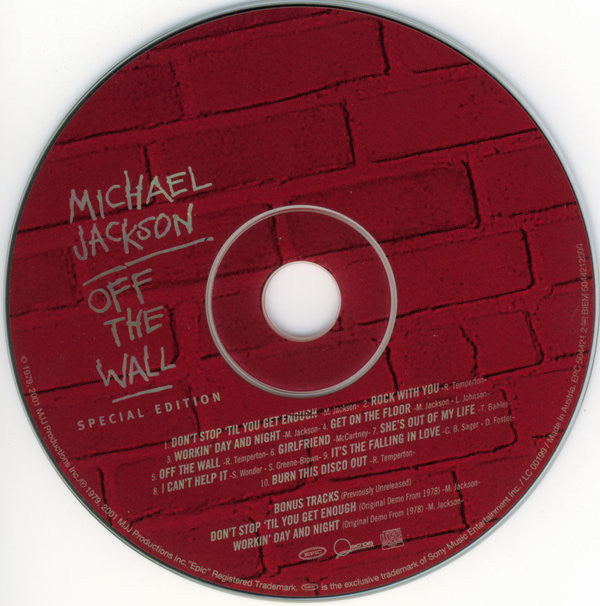 Michael Jackson - Off The Wall (CD) - Discords.nl