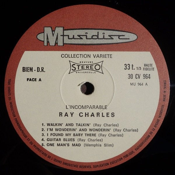 Ray Charles - L'Incomparable (LP Tweedehands) - Discords.nl