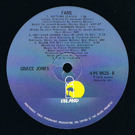 Grace Jones - Fame (LP Tweedehands) - Discords.nl