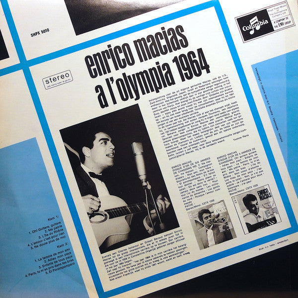 Enrico Macias - Enrico Macias A L'Olympia 1964 (LP Tweedehands) - Discords.nl