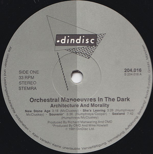 Orchestral Manoeuvres In The Dark - Architecture & Morality (LP Tweedehands) - Discords.nl