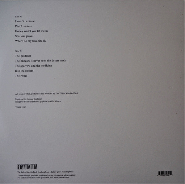 Tallest Man On Earth, The - Shallow Grave (LP) - Discords.nl