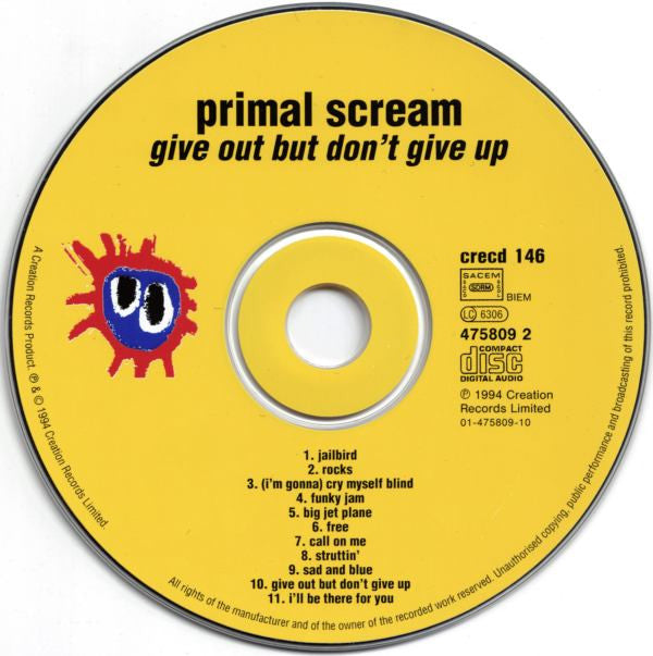 Primal Scream - Give Out But Don't Give Up (CD Tweedehands) - Discords.nl