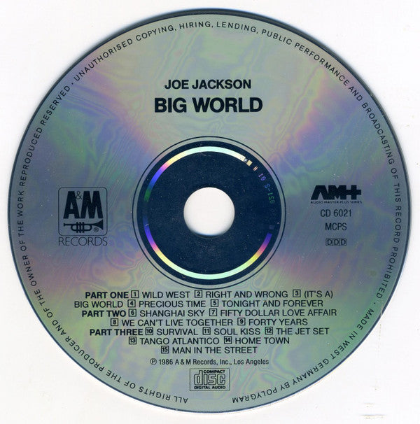 Joe Jackson - Big World (CD Tweedehands) - Discords.nl