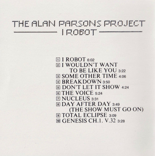 Alan Parsons Project, The - I Robot (CD Tweedehands) - Discords.nl
