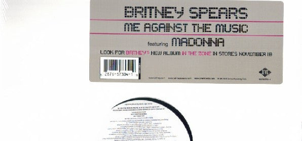 Britney Spears Featuring Madonna - Me Against The Music (12" Tweedehands) - Discords.nl