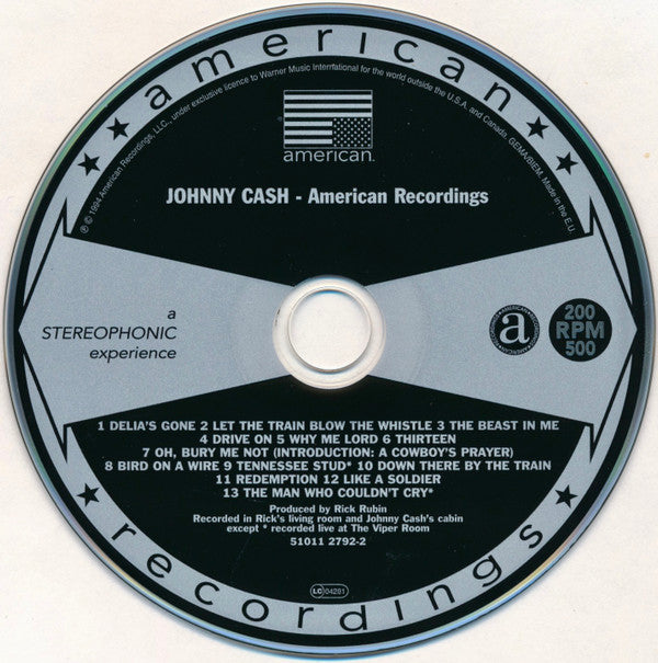 Johnny Cash - American Recordings (CD Tweedehands) - Discords.nl