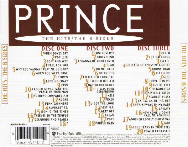 Prince - The Hits / The B-Sides (CD Tweedehands) - Discords.nl