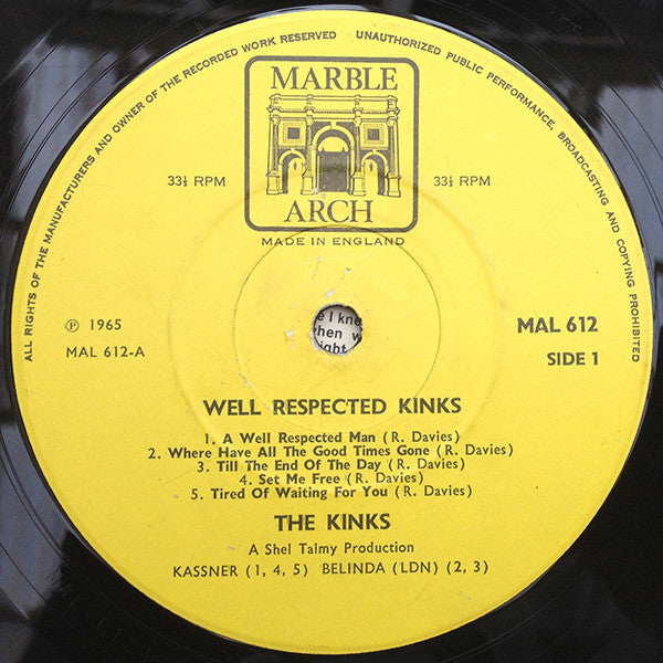 Kinks, The - Well Respected Kinks (LP Tweedehands) - Discords.nl
