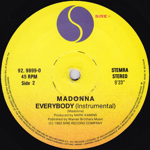 Madonna - Everybody (12" Tweedehands) - Discords.nl