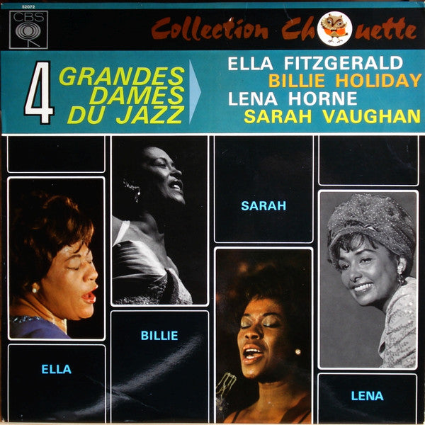 Ella Fitzgerald, Billie Holiday, Lena Horne, Sarah Vaughan - 4 Grandes Dames Du Jazz (LP Tweedehands) - Discords.nl