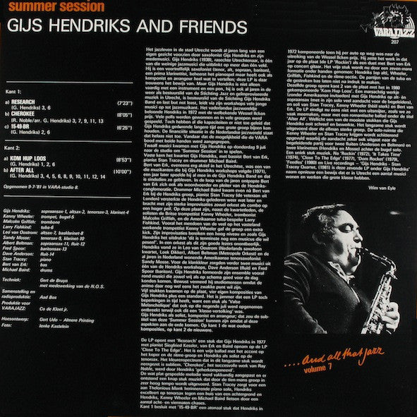 Gijs Hendriks - Summer Session (LP Tweedehands) - Discords.nl