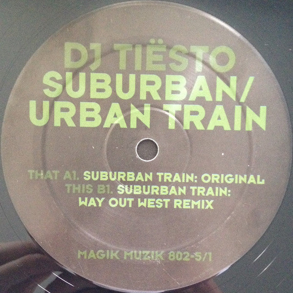 DJ Tiësto - Suburban / Urban Train (12" Tweedehands) - Discords.nl