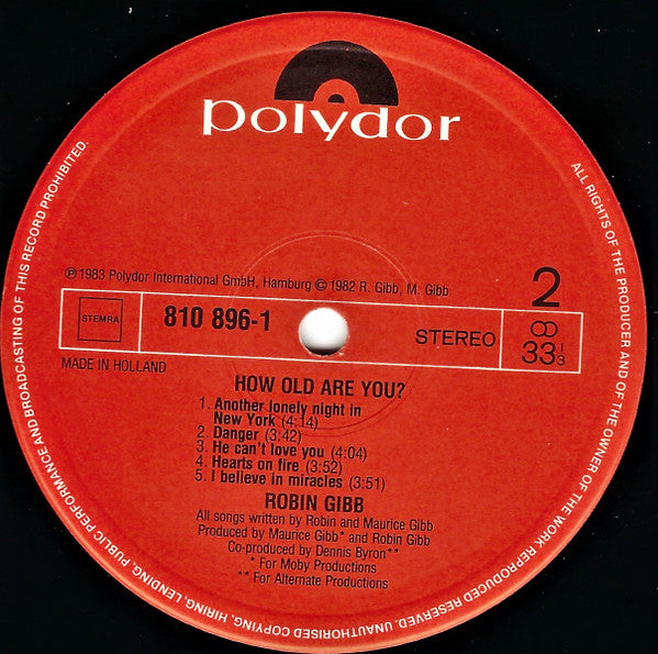 Robin Gibb - How Old Are You? (LP Tweedehands) - Discords.nl