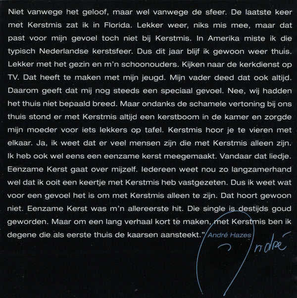 André Hazes - Kerstfeest Voor Ons (CD) - Discords.nl