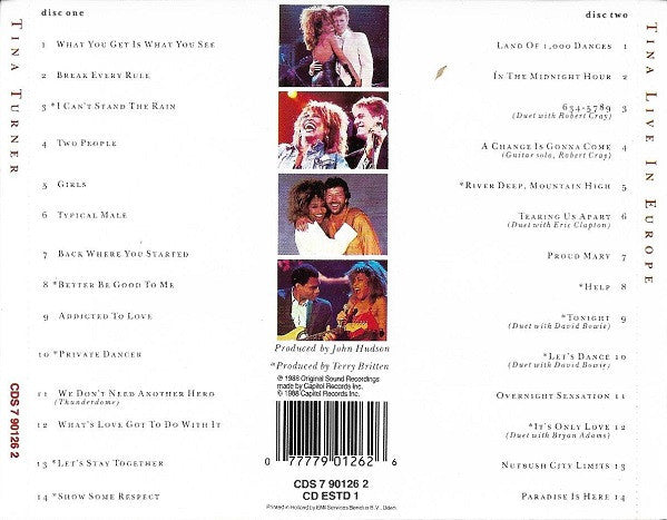 Tina Turner - Tina Live In Europe (CD Tweedehands) - Discords.nl