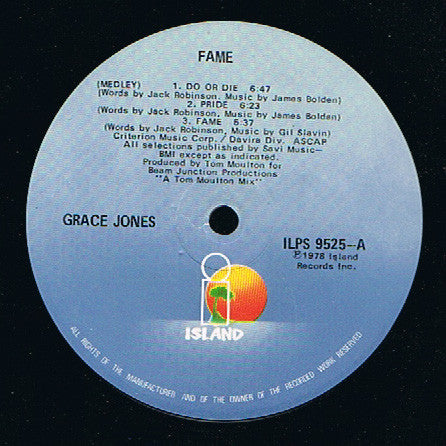 Grace Jones - Fame (LP Tweedehands) - Discords.nl