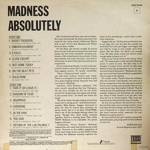 Madness - Absolutely (LP Tweedehands) - Discords.nl