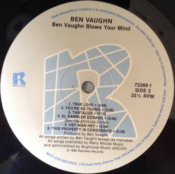 Ben Vaughn - Ben Vaughn Blows Your Mind (LP Tweedehands) - Discords.nl