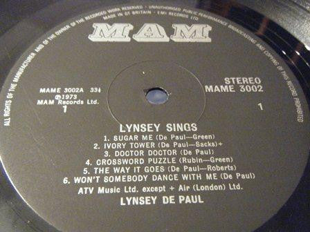 Lynsey De Paul - Lynsey Sings (LP Tweedehands) - Discords.nl