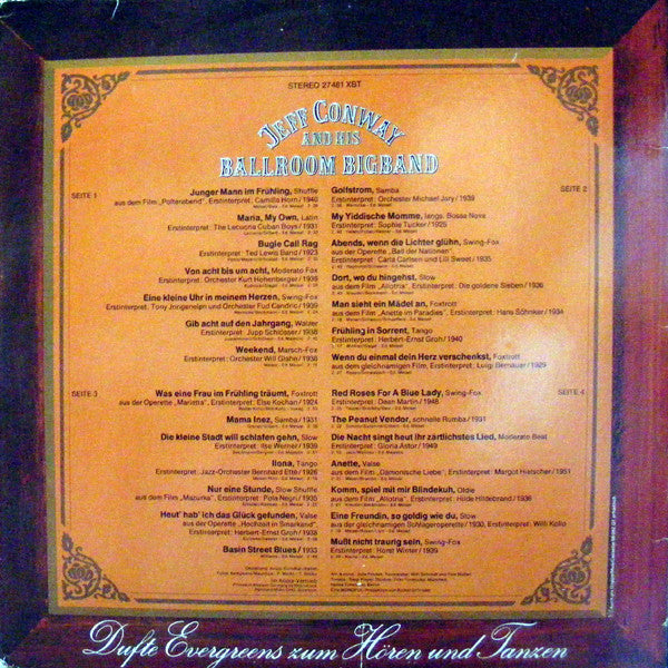 Jeff Conway And His Ballroom Bigband - Dufte Evergreens Zum Hören Und Tanzen - Happy Days Are Here Again (LP Tweedehands) - Discords.nl